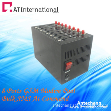 8 Ports Wavecom Q2406B Industrial Modem Pool Bulk SMS/MMS Device
